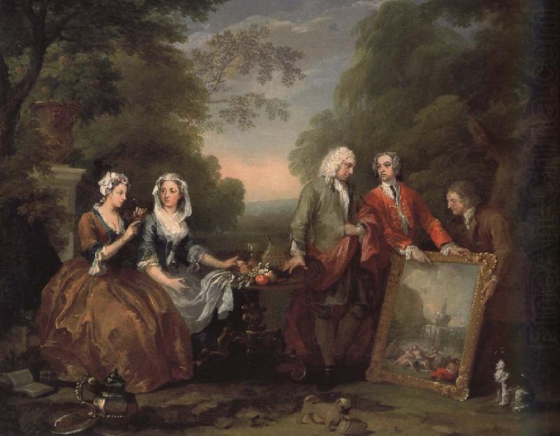 William Hogarth President Andrew and friends oil painting picture